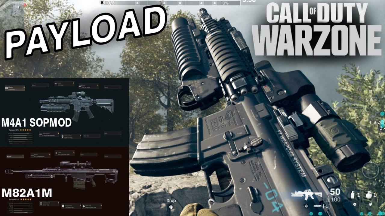 M4A1 SOPMOD & M82A1M Gameplay | Warzone Payload (PS5)