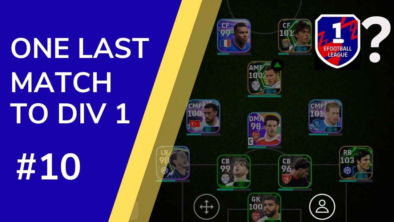 1 WIN AWAY FROM GLORY... Can F2P Survive Div 1? eFootball 2026 EP 10