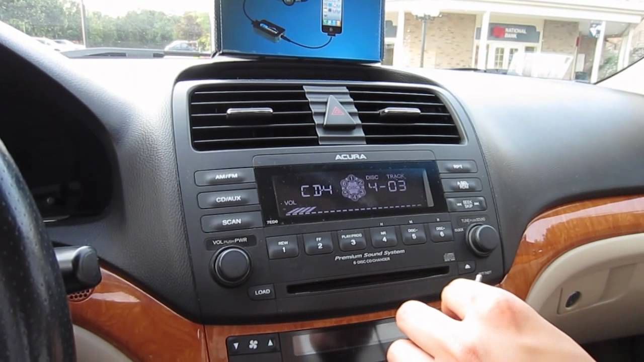 Автомобильные комплекты GTA - Acura TSX 2004-2008 для установки iPhone, iPod и AUX-адаптера для ш...