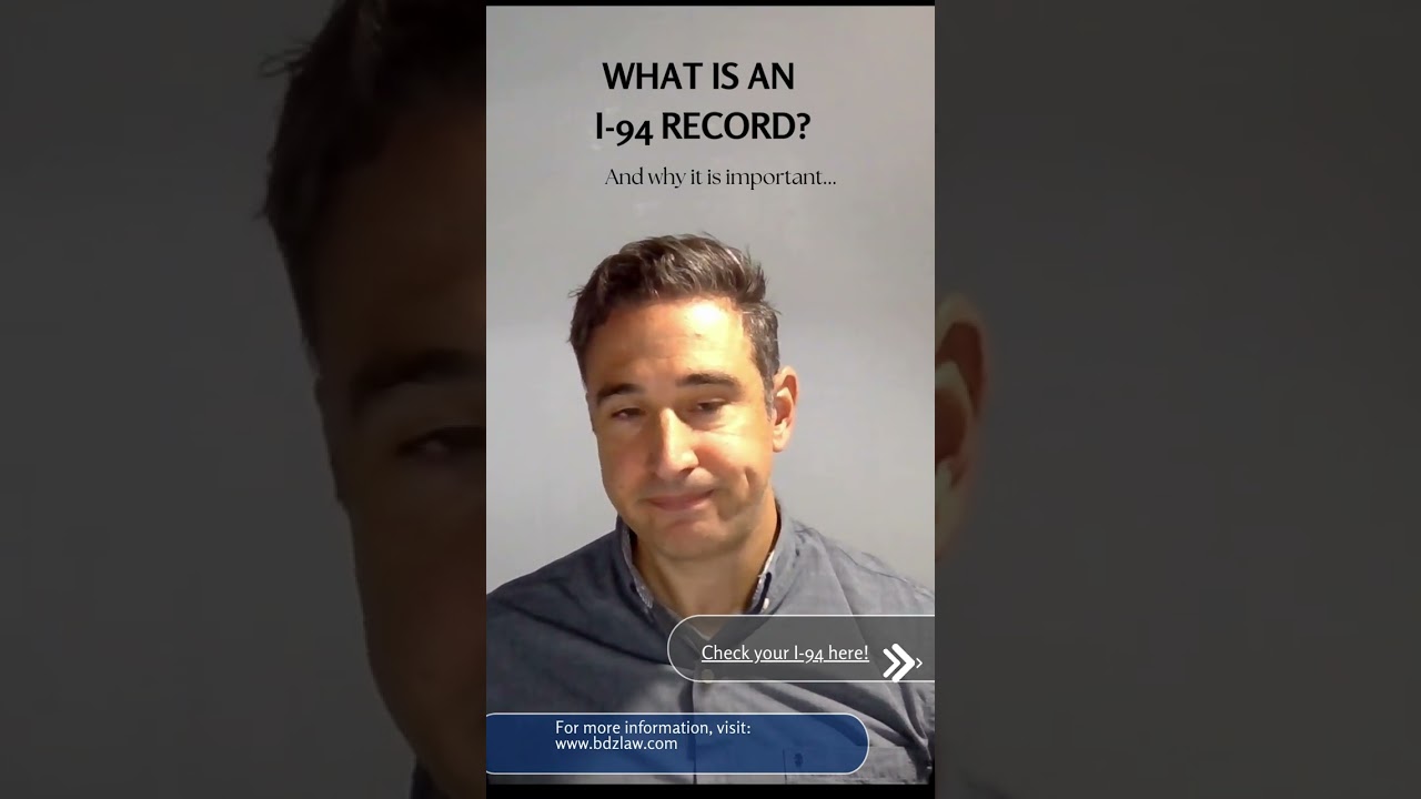 What is an I 94 record & why is it important