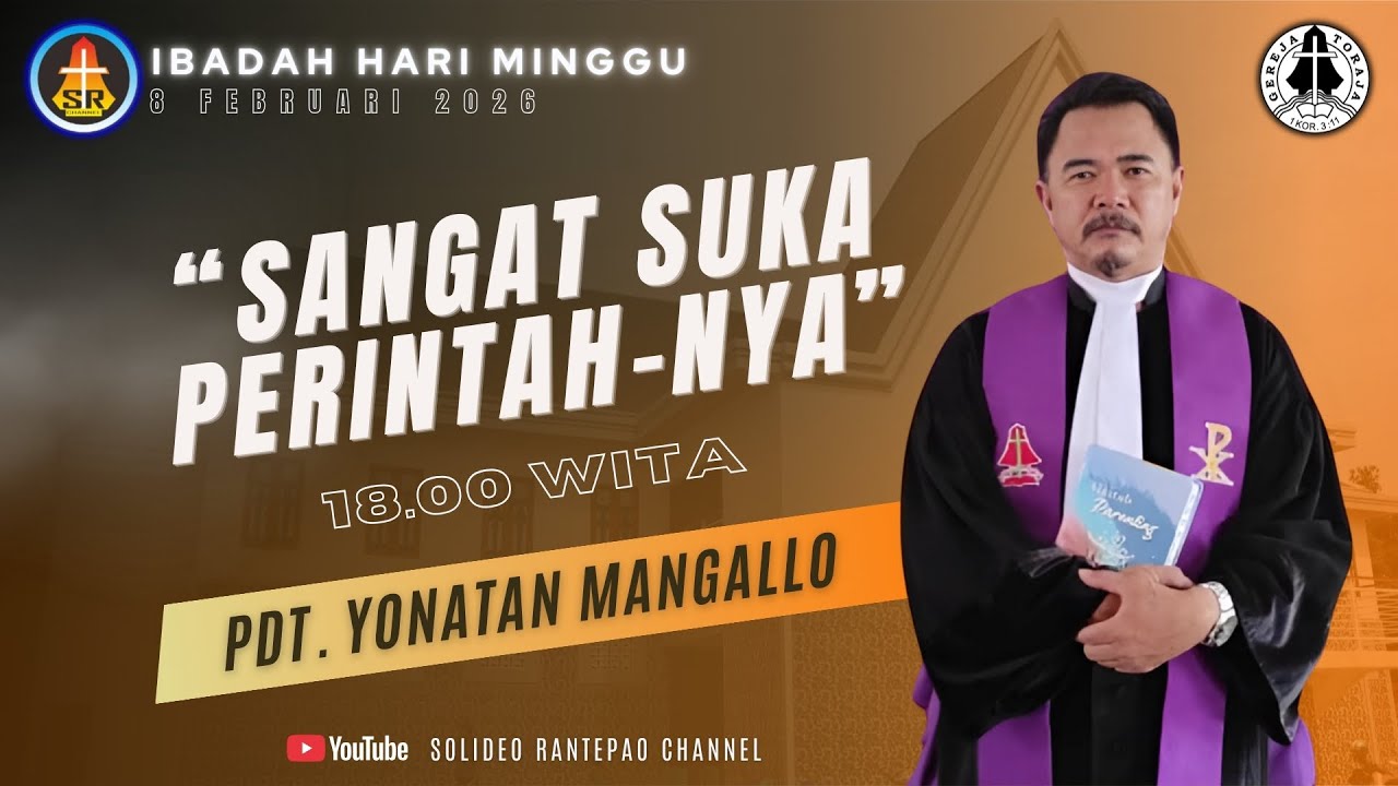 [LIVE] Ibadah Hari Minggu | 08/02/2025 pukul 18:00 WITA | Gereja Toraja Jemaat Rantepao