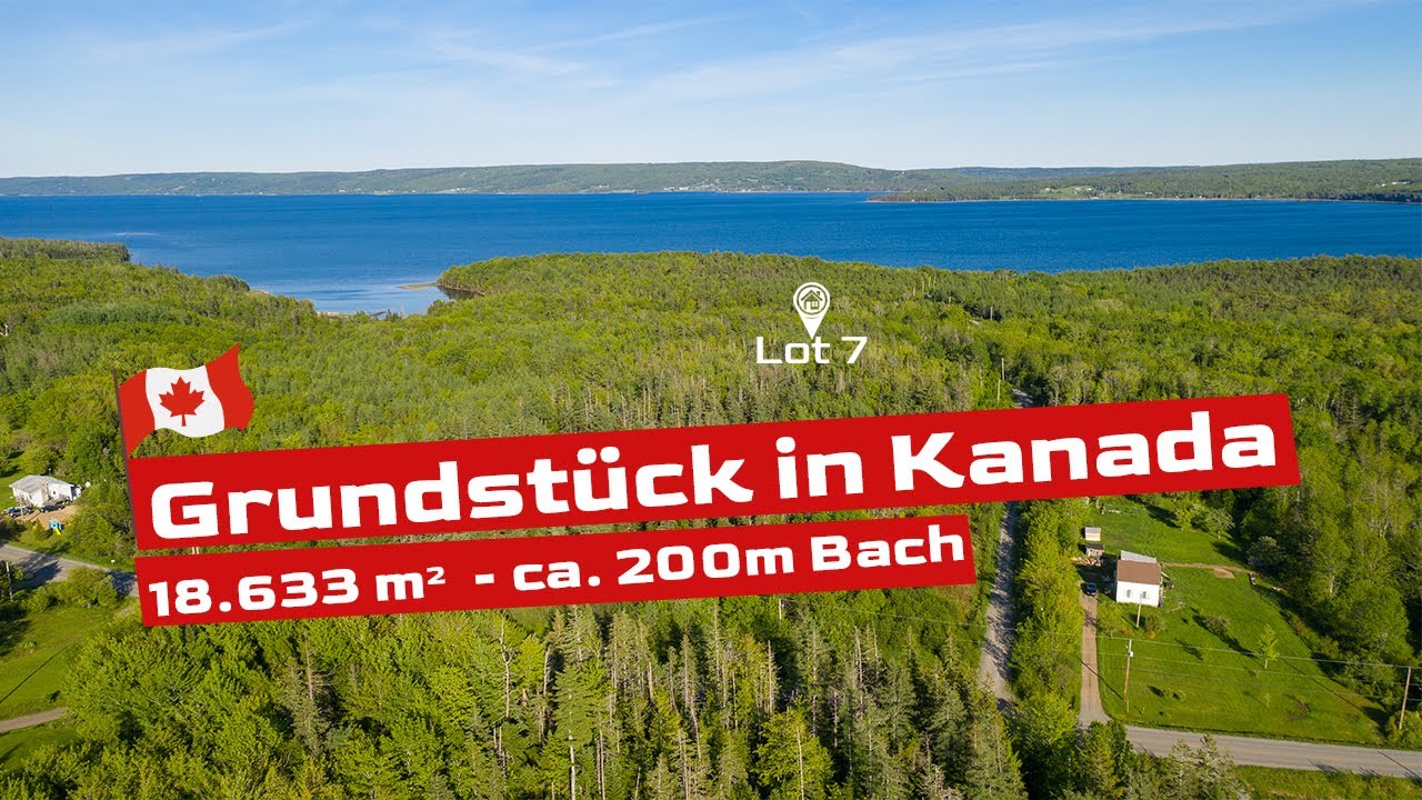 Grundstück in Kanada: 18.633 m² mit einem über 200m langem Bach
