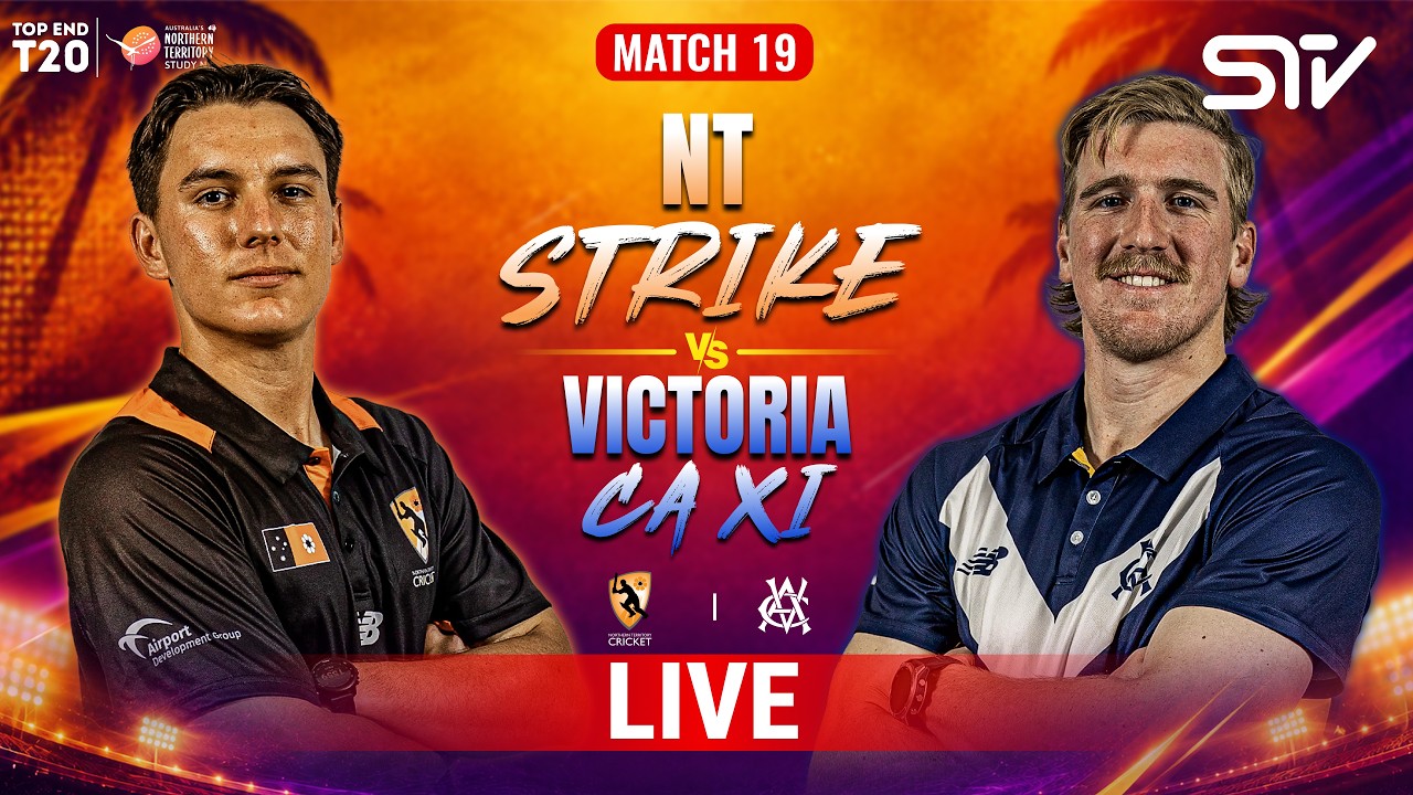 LIVE | NT Strike vs Victoria CA XI | Top End 2026 | Match 19 | DXC | ZP1K