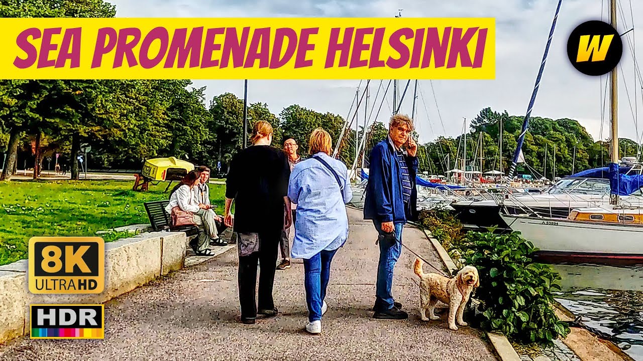 Прогулка по набережной в центре Хельсинки 2023 🇫🇮 8K HDR Walk in Finland