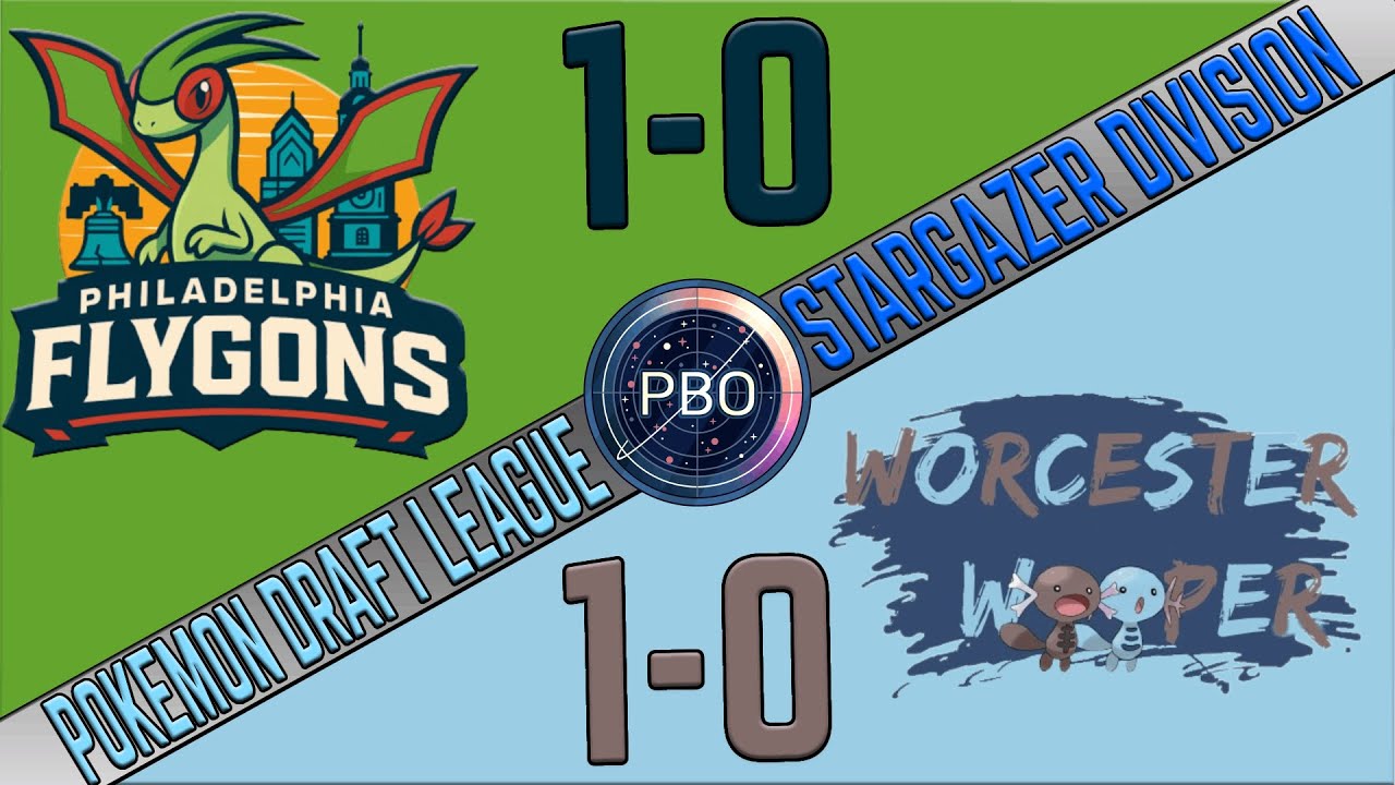 Pokémon Draft League | Philadelphia Flygons VS Worcester Woopers | S10 W2 | PBO