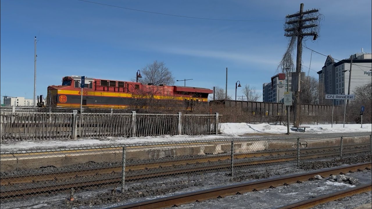 CPKC Trains at Dorval Station