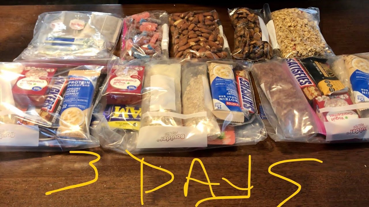PCT Section hike Food load out