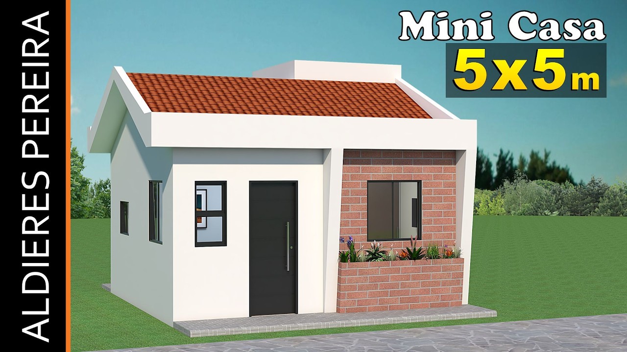 Aprenda a fazer essa mini casa 5x5 metros