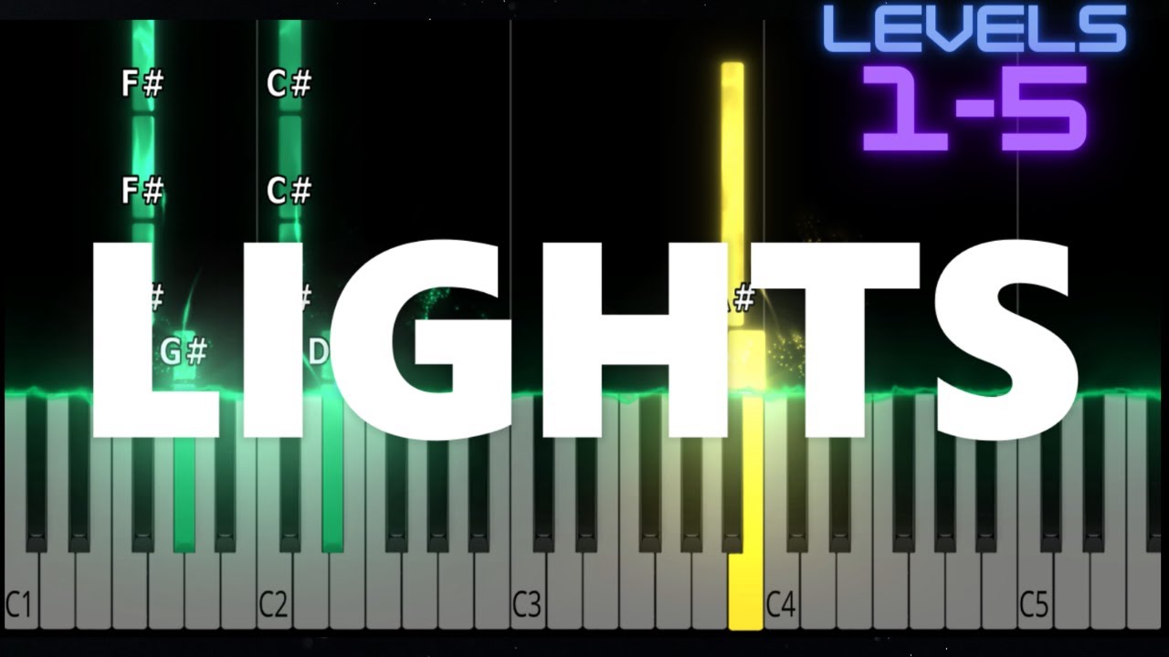 Lights - Ellie Goulding - EASY to EPIC Piano Tutorial
