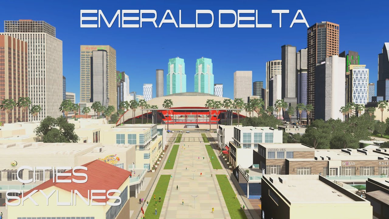 The BEST Stadium CITY in Cities Skylines!