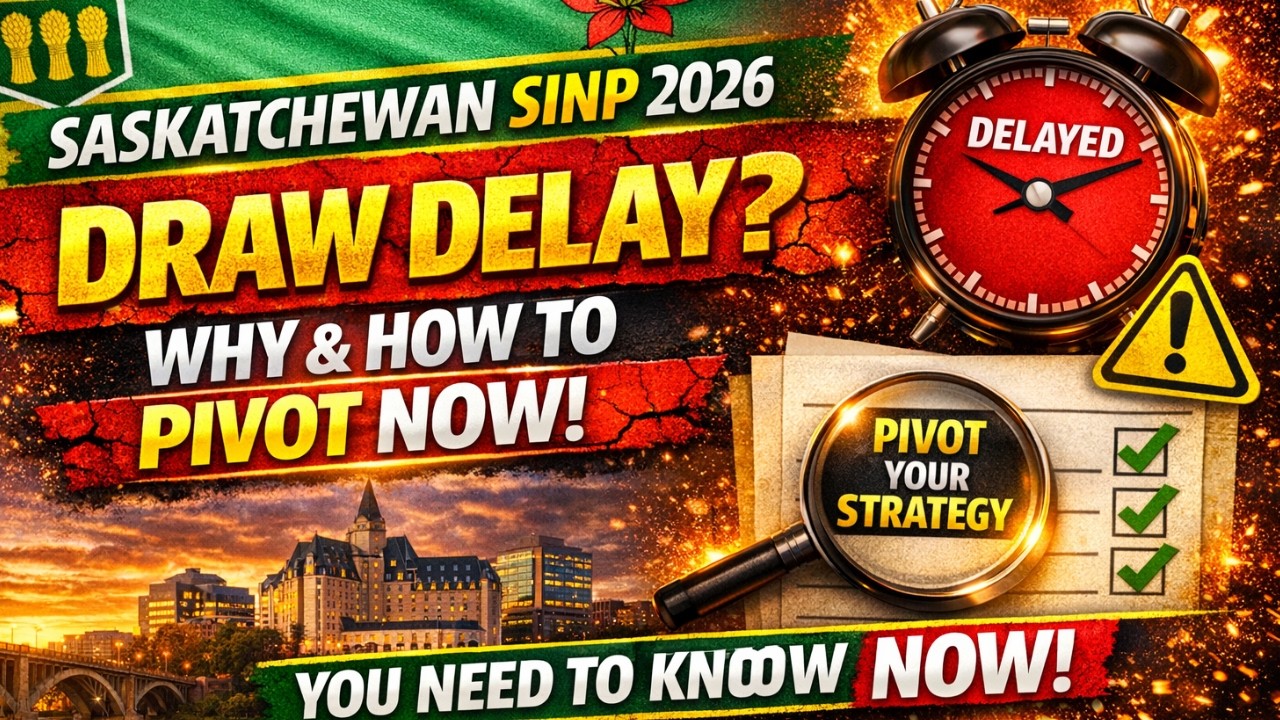 Saskatchewan SINP 2026: Why the Draw Delay and How to Pivot NOW!