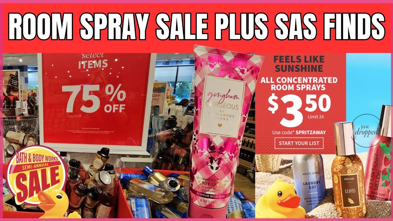 $3.50 ROOM SPRAY SALE PLUS SAS FINDS at Bath & Body Works #bathandbodyworks #sas