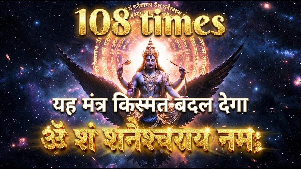 ॐ शं शनैश्चराय नमः | 108 Chants for Shani Dev Blessings | Remove Obstacles |यह मंत्र किस्मत बदल देगा