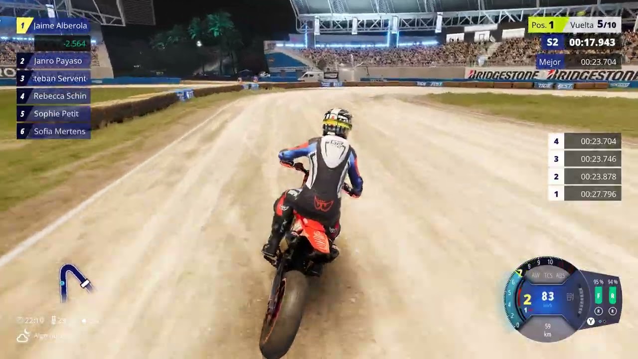 Ride6 supermotard, desactiva ayudas! disfrute!