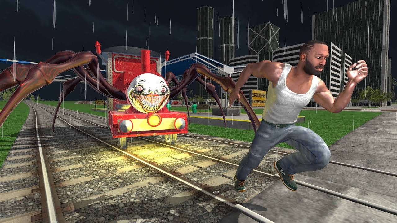 Franklin vs Choo Choo Charles - INDIAN BIKES DRIVING 3D