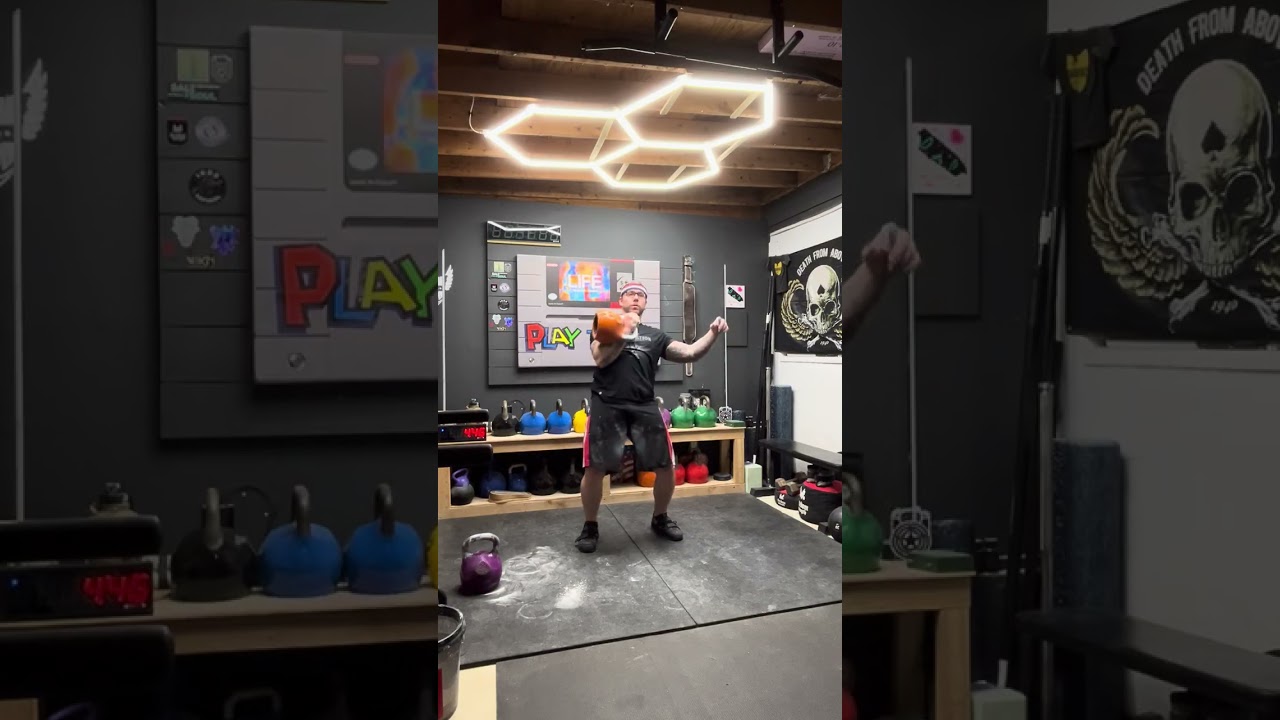 28kg Half Snatch 6 minute attempt.  