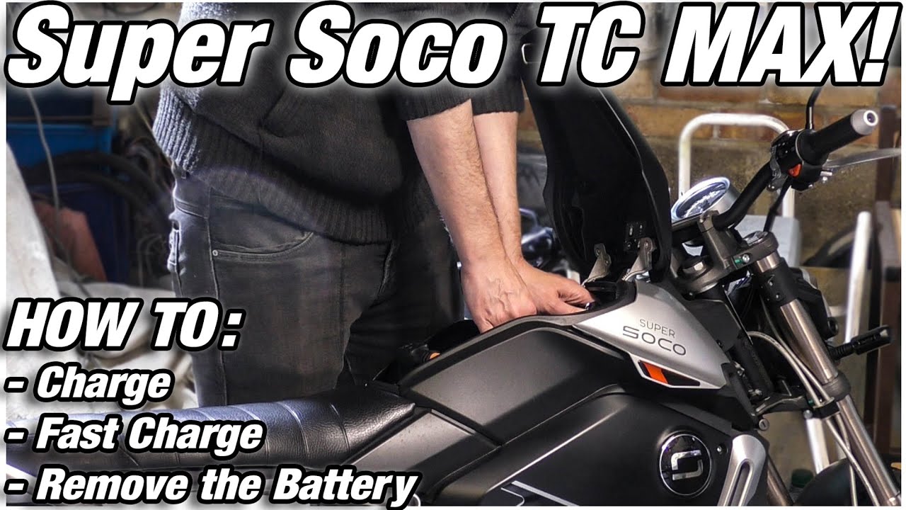 Super Soco TC Max - How to Charge and Remove Battery!