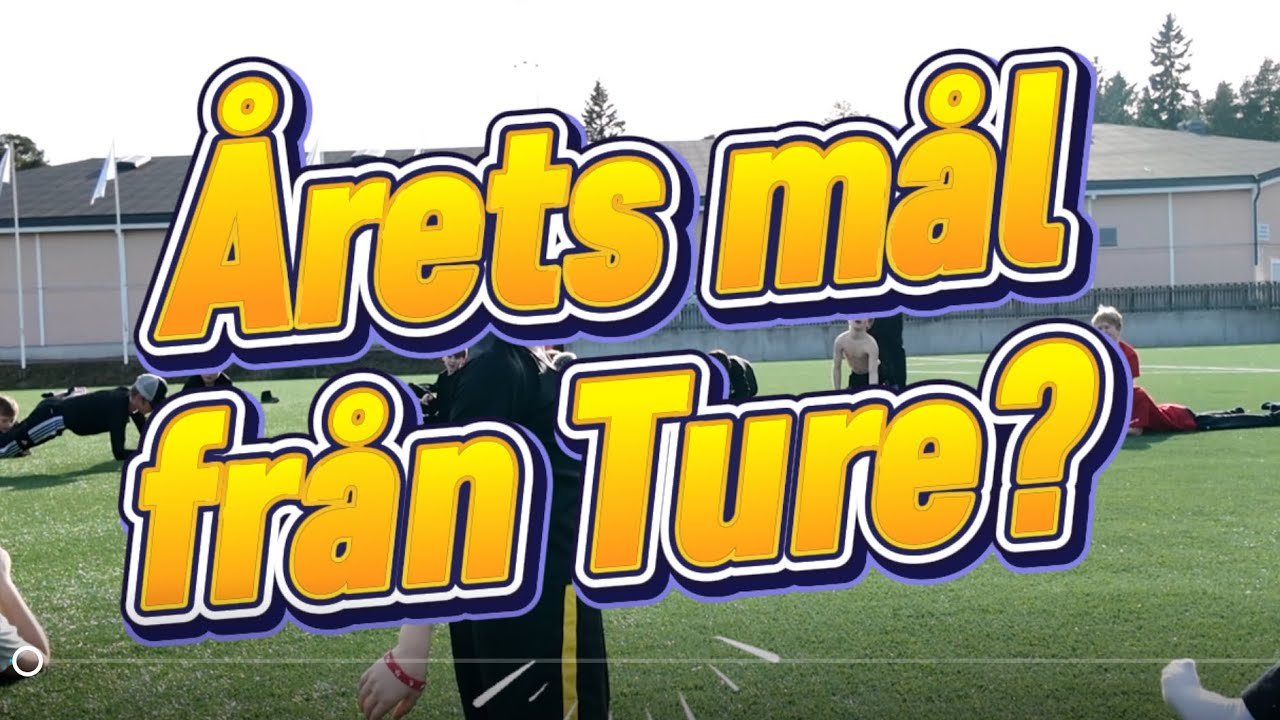 Årets mål från Ture? Idolen levererar och svettigt på gräset.