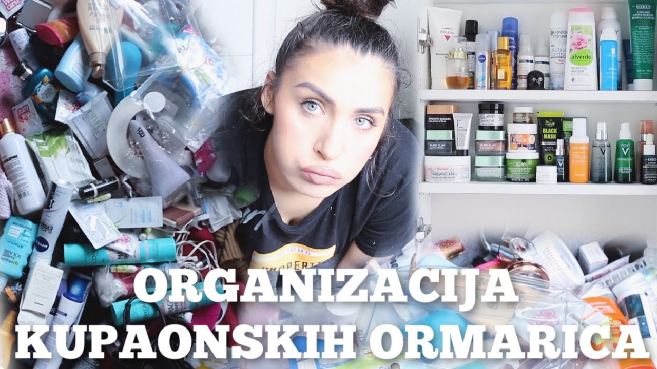ORGANIZACIJA KUPAONSKIH ORMARIĆA *skincare declutter*🧖