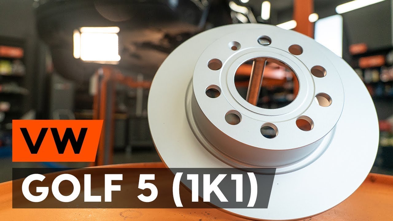 Wie VW GOLF 5 (1K1) Bremsscheiben hinten wechseln [AUTODOC TUTORIAL]