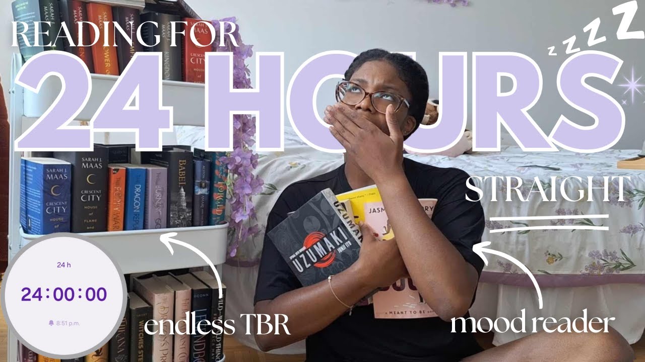 so I read for 24 hours STRAIGHT 📚🎧⏰ | 24 hour readathon vlog | spoilers free