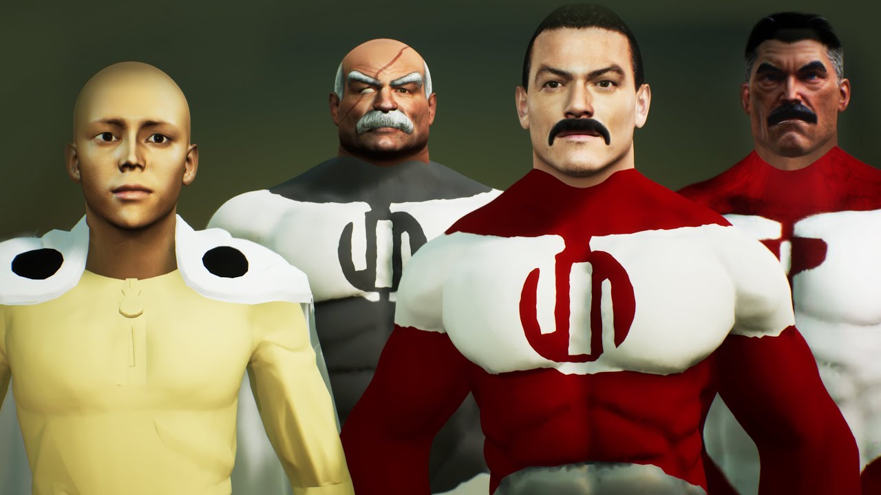 Santama (One-Punch Man) Vs Thragg, Conquest, Omni-man (viltrum empire tops) | Animation