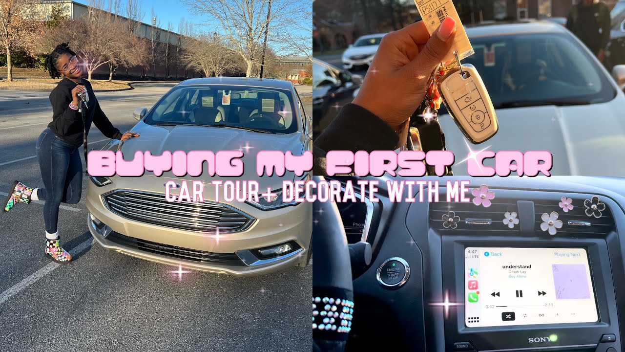 VLOG: BUYING MY FIRST CAR AT 19(decorate with me, car tour, mini drive with me, amazon car finds)