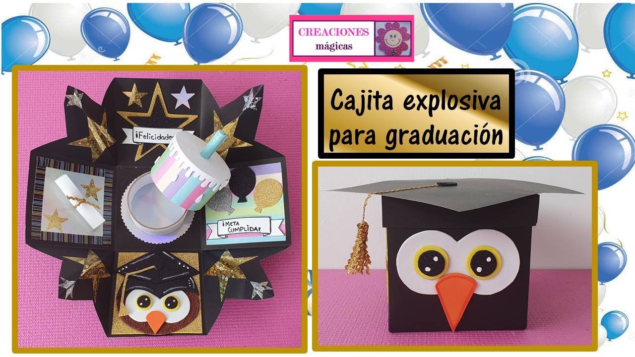 ♥♥Cajita explosiva para graduación♥Creaciones Mägicas♥♥