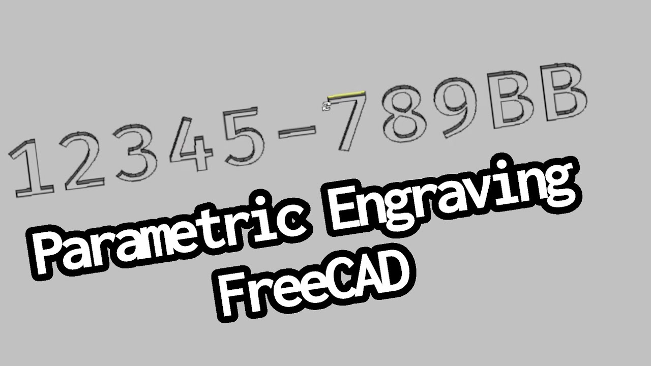 [16] Engrave Parametrically | FreeCAD