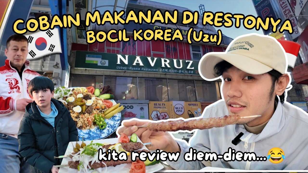 COBAIN MAKAN DI RESTONYA BOCIL KOREA(UZU)🇰🇷‼️- KETEMU UZU DAN AYAHNYA!!😆