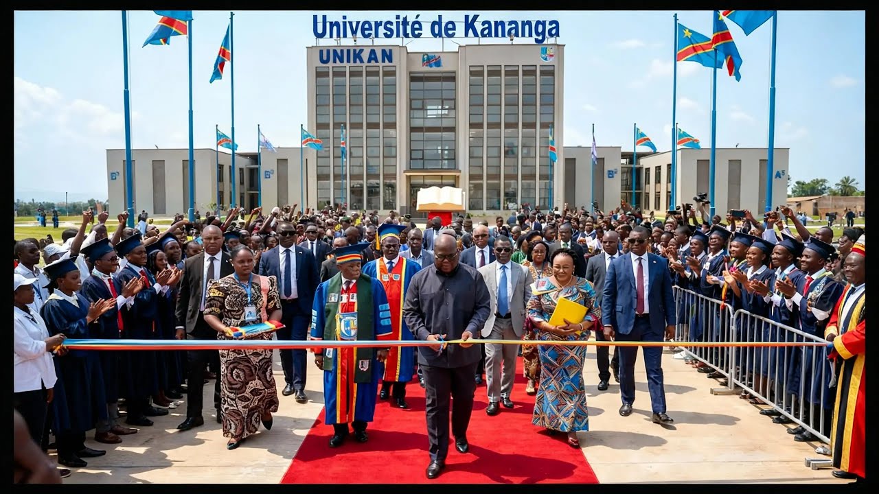 🔥RDC 🇨🇩 | Tshisekedi inaugure l’Université de Kananga : un tournant historique pour le Kasaï