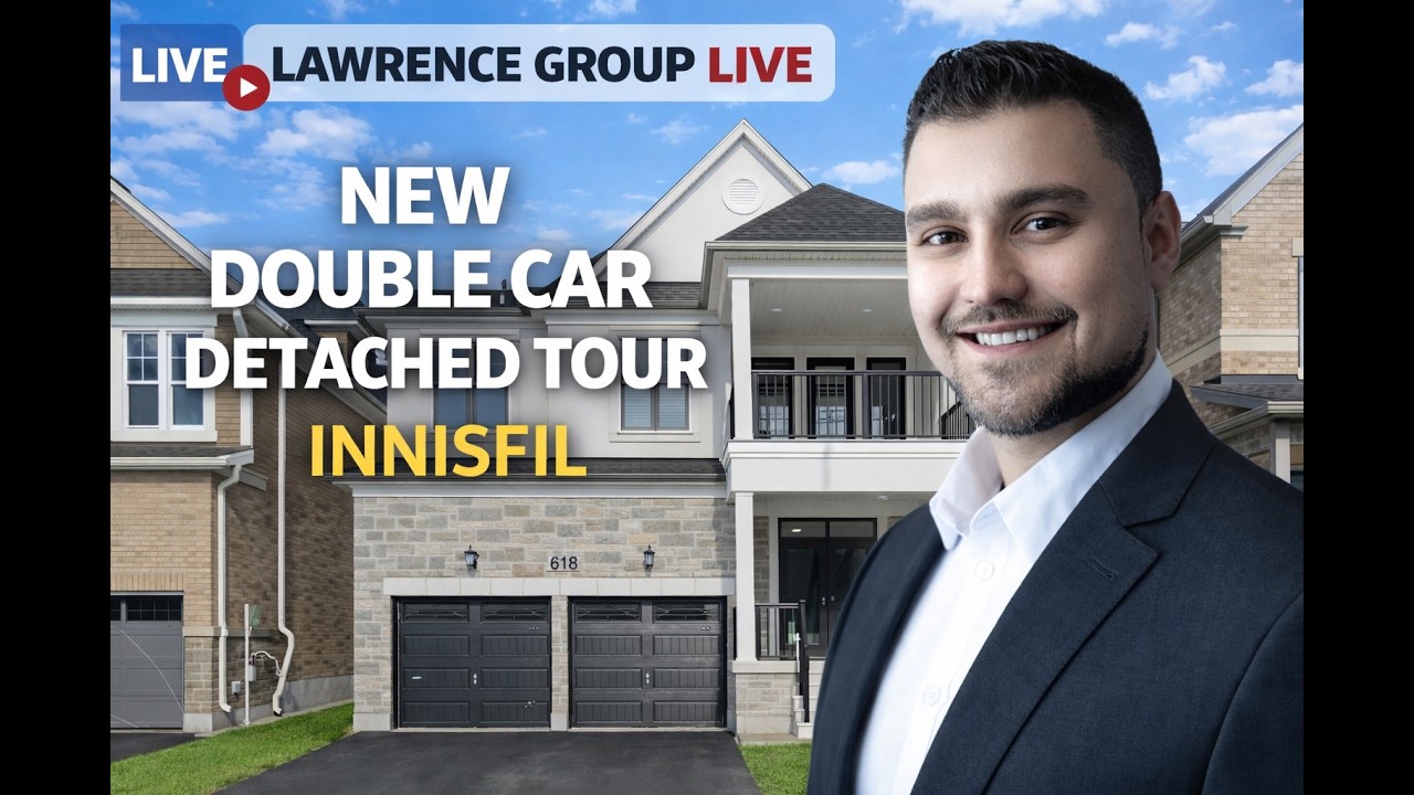 Lawrence Group LIVE | New Double Car Detached Homes Innisfil | Real Estate Tour