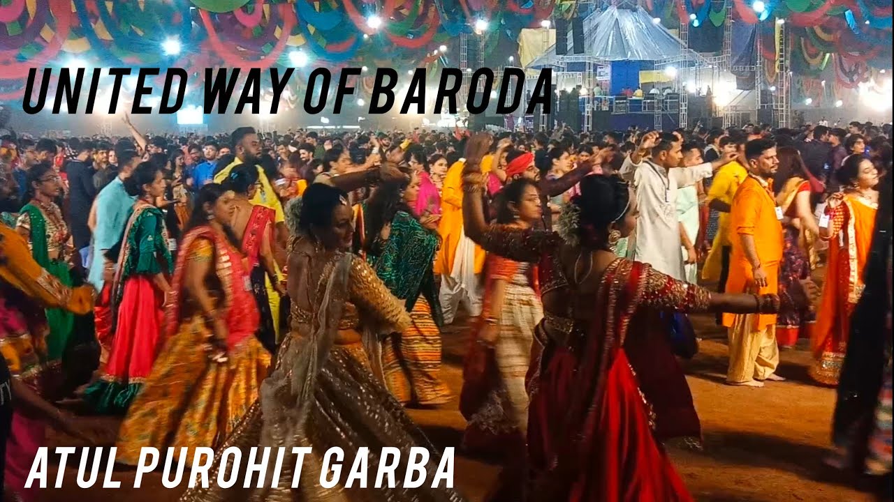 🎊💃🏻 United way of baroda || Atul purohit garba || Gujarat Vadodara garba || #unitedwayofbaroda #vlog