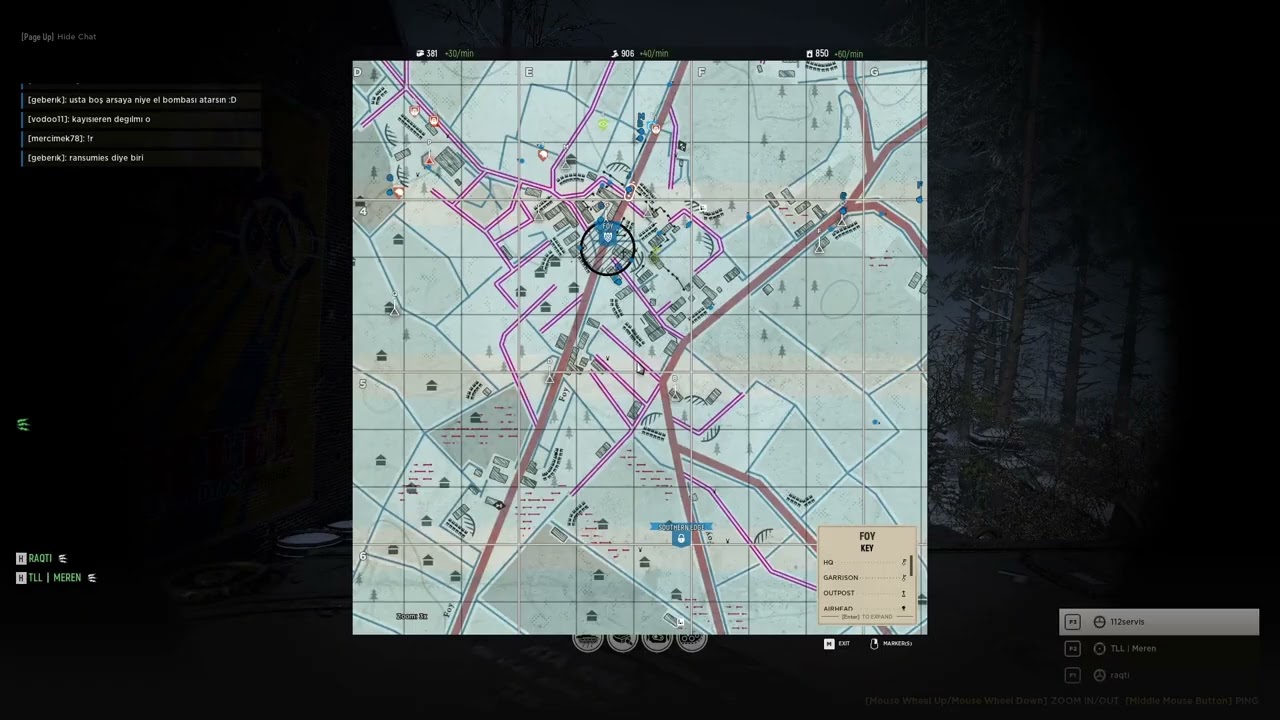 Tank avlamaca (Bir kere bile inf support yapilmadi)