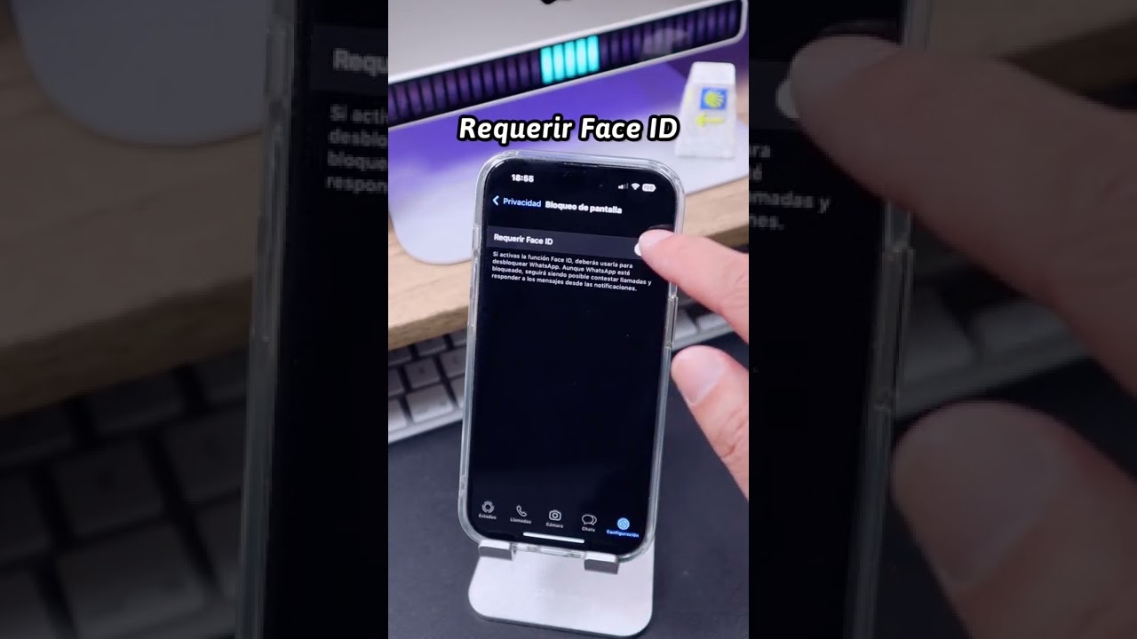 🤠Bloquea WhatsApp en tu iPhone con Face ID #trucosparacelular #trucosiphone #zona3g