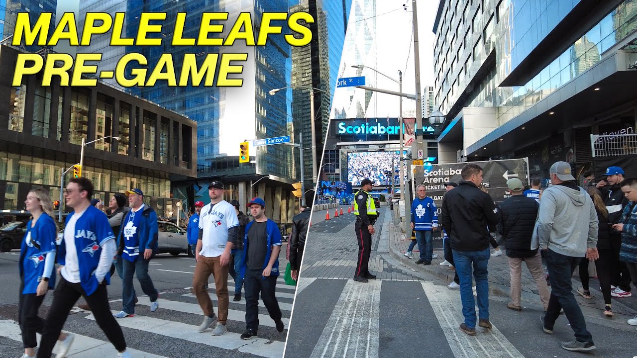 Downtown Toronto Maple Leafs Playoff Pre-Game Walk (May 2022)