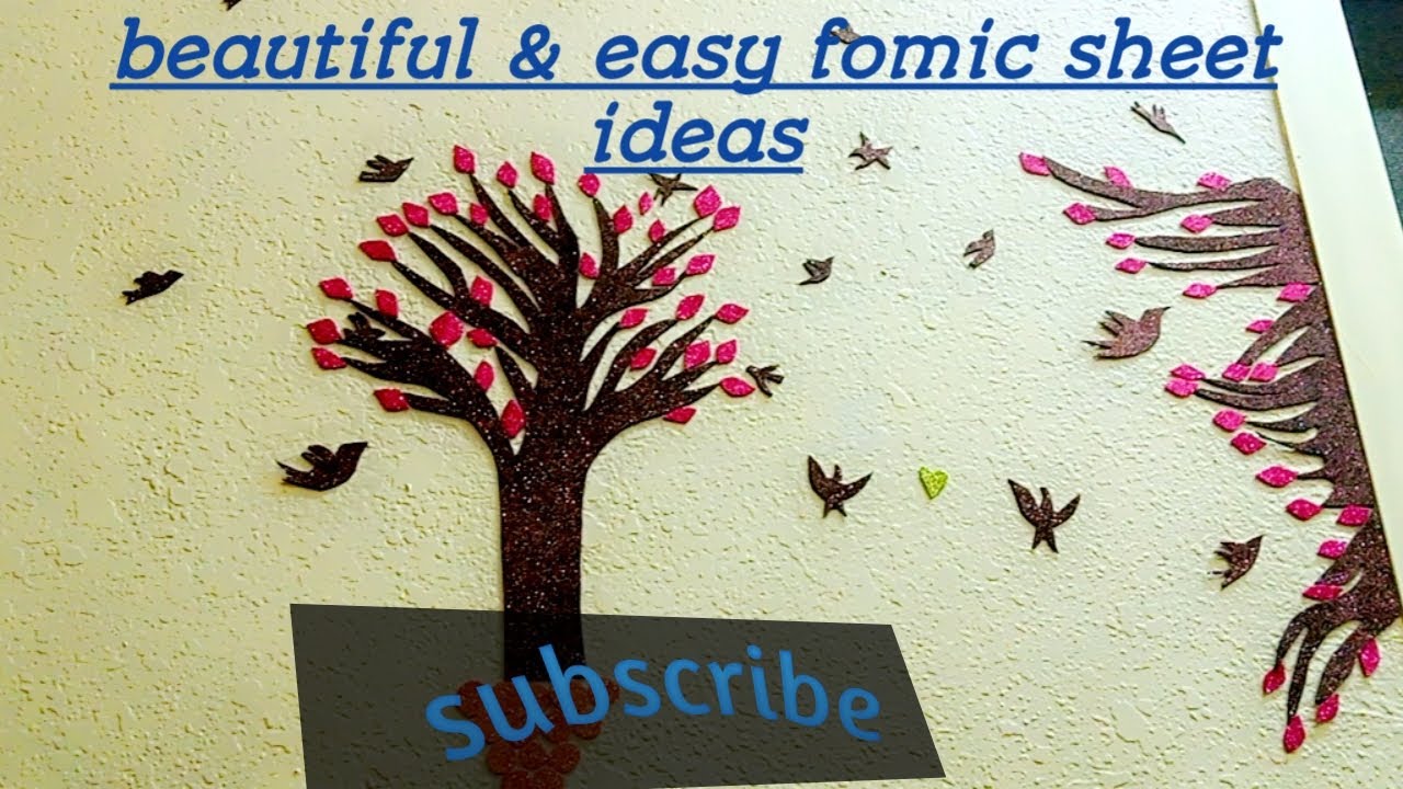 beautiful & easy fomic sheet craft ideas...how to make tree