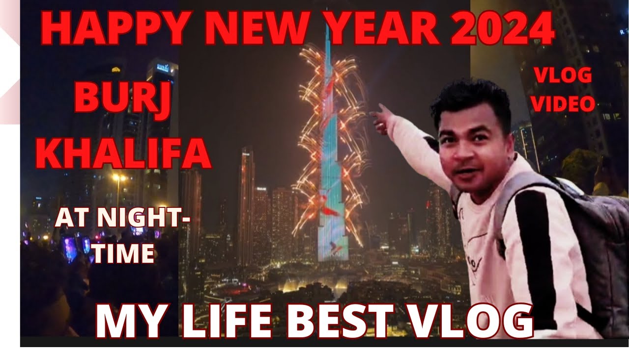 Dubai life Happy New year 2024 Burj khalifa my life best vlog # happy new year #2024 #burjkhalifa