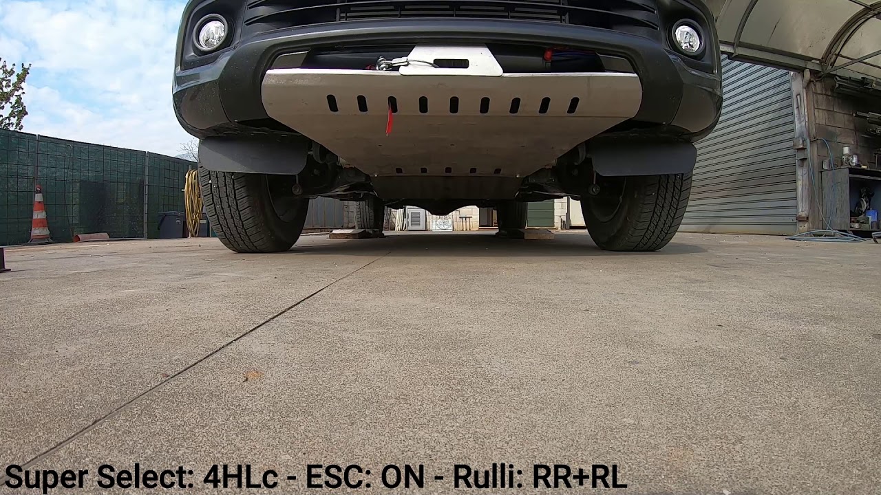 Fiat Fullback test trazione 4x4 Super Select su rulli lock diff. L200 triton by Magnus