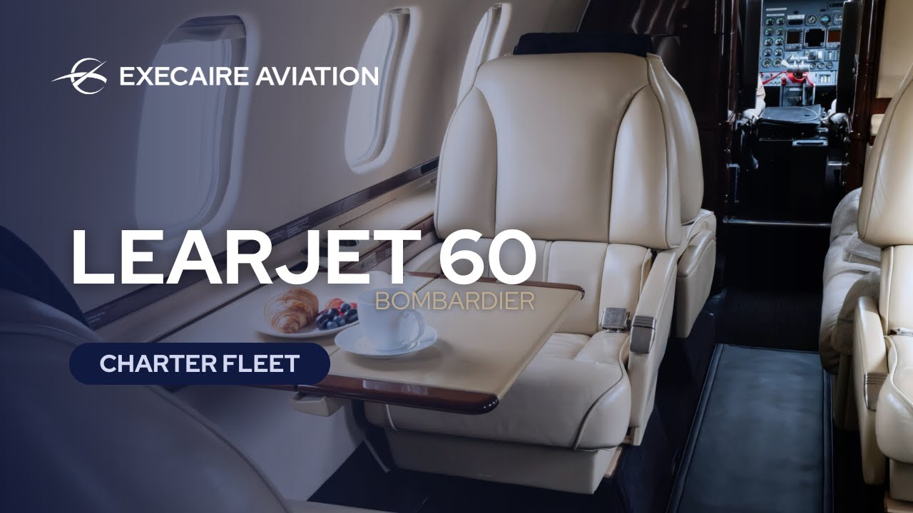 Learjet 60 - Private Jet Charter Flights with Execaire Aviation