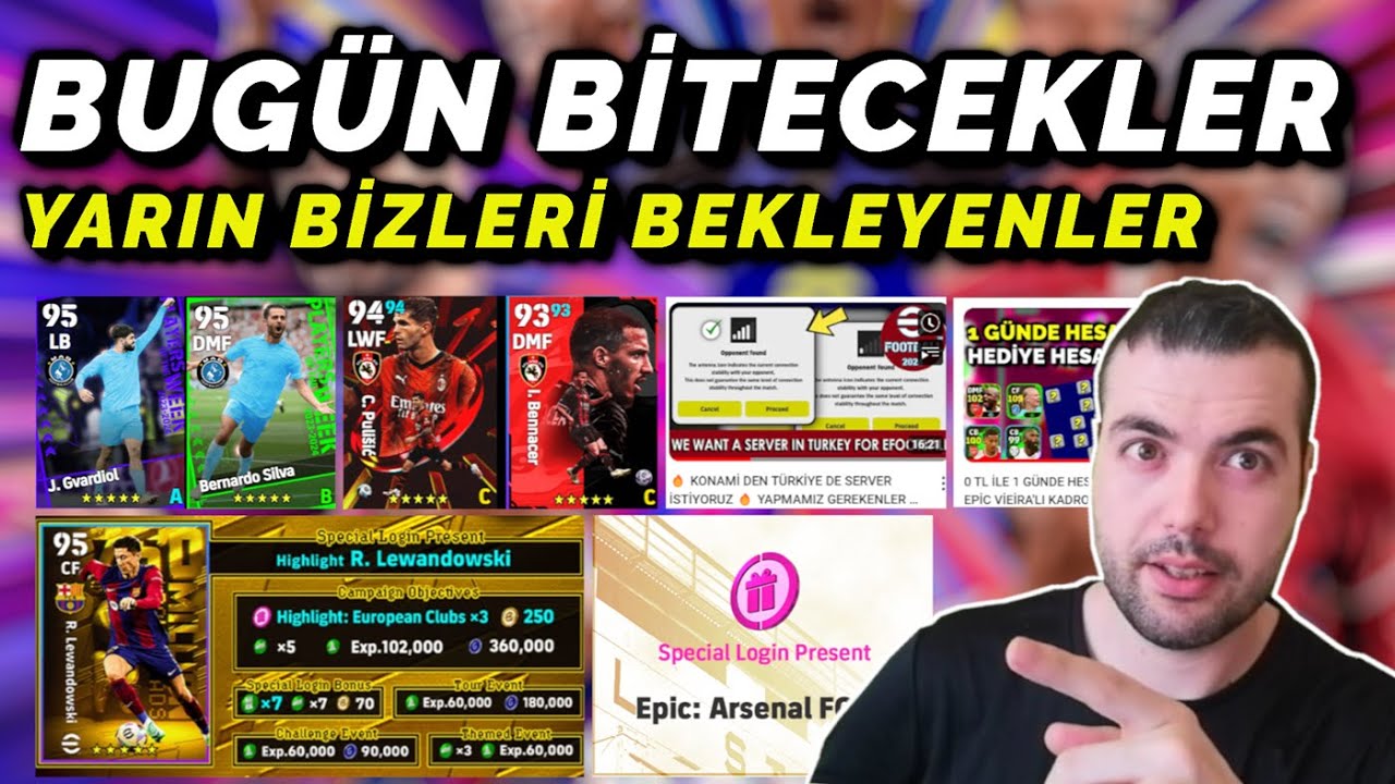 BUG&Uuml;N BİTECEKLER & YARIN BİZLERİ BEKLEYENLER👀T&Uuml;RKİYE İ&Ccedil;İN SERVER (EFOOTBALL 2024 MOBİLE/PS/PC/XBOX)