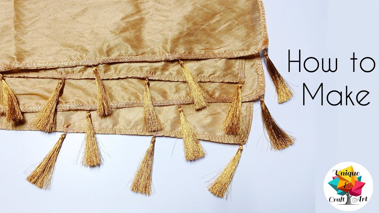 How to make tassels | diy tassel for dupatta | टसेल बनाए घर पे | golden tassel | diy tassel