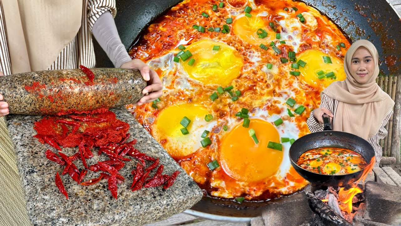 SPECIAL SAMBAL TELUR PECAH GUNA CILI GILING SENDIRI 🔥🔥