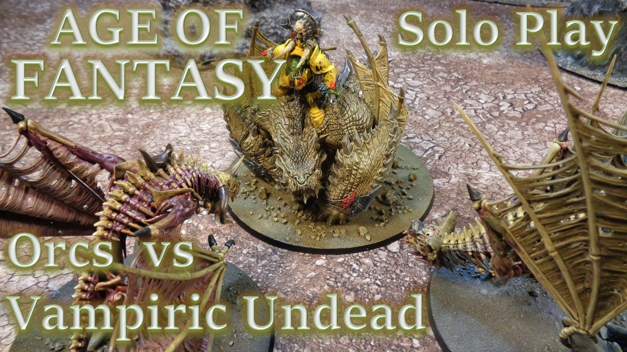 Solo Play Battle Report: Age of Fantasy: Orcs vs Vampiric Undead