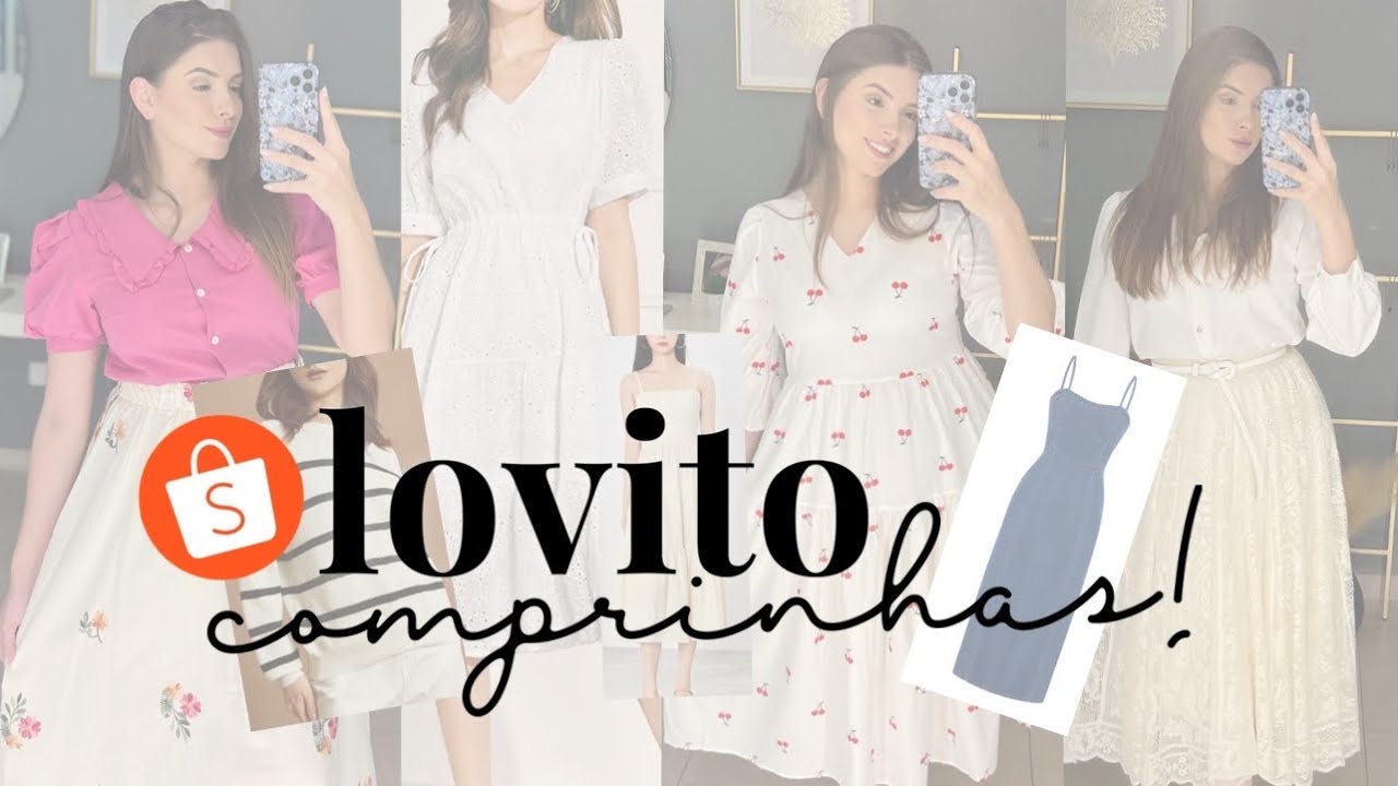 COMPRAS MARAVILHOSAS DA LOVITO & SHOPEE COM MUITAAA QUALIDADE! Provando várias pecinhas com vocês!