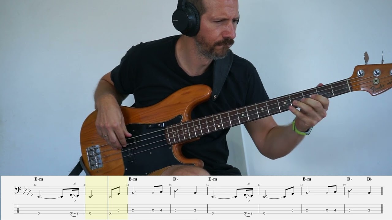 Back to Friends - Sombr (Bass Cover)