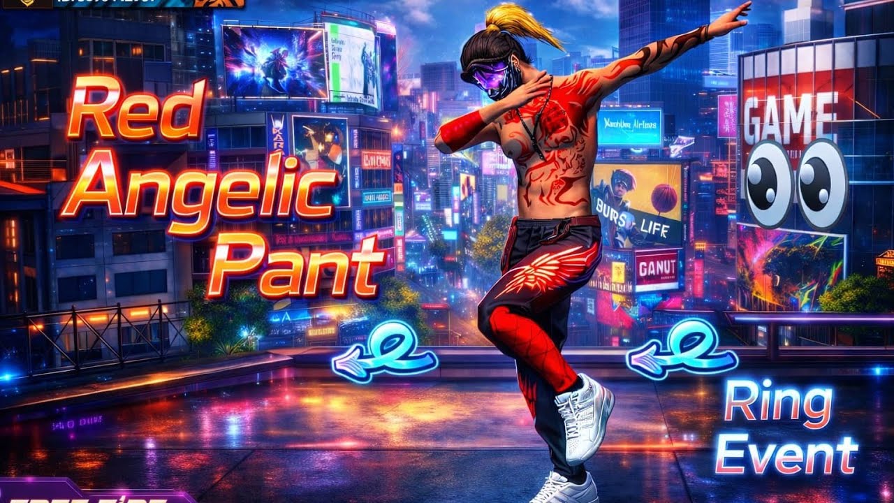 I got Red Angelic Pant 🪽 | #freefire #viral #redangelicpant 