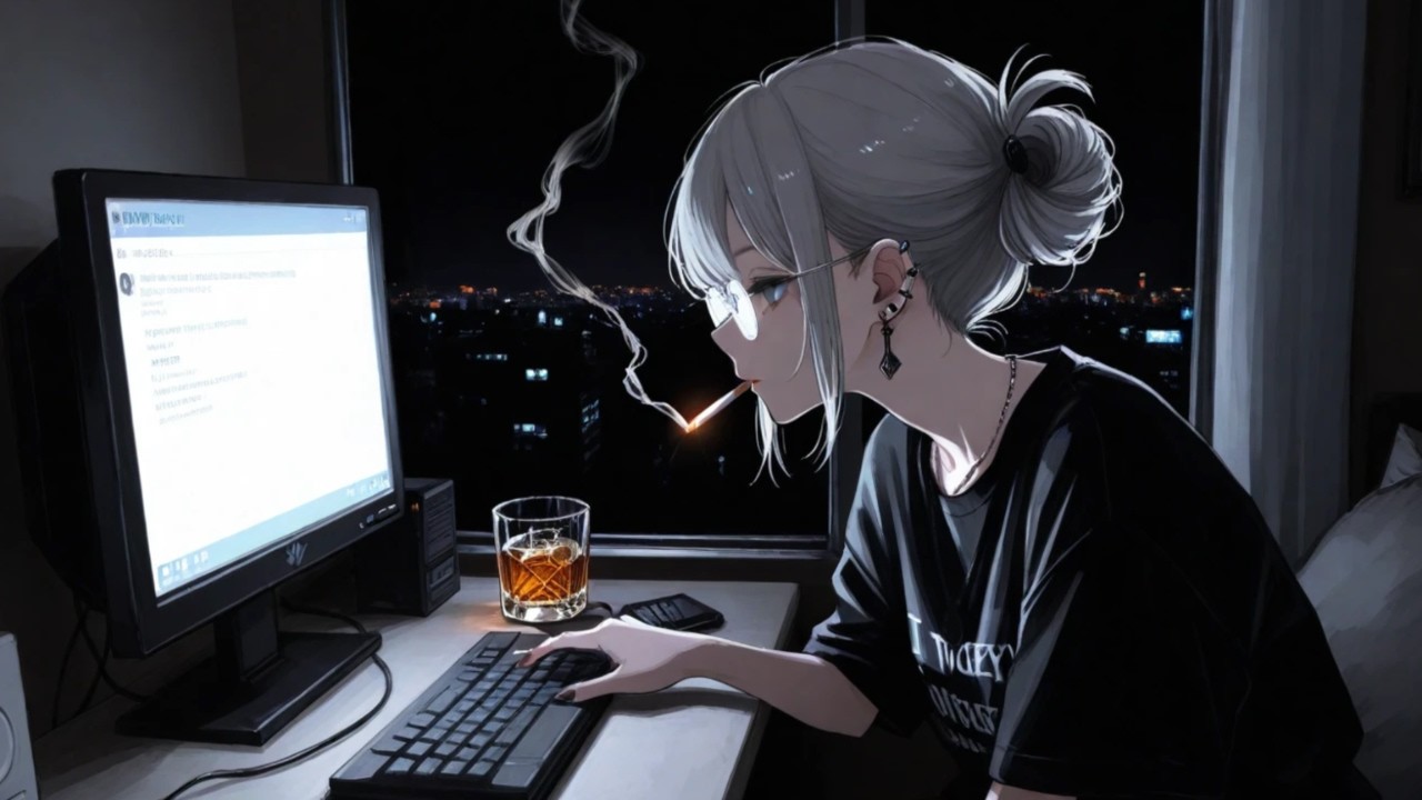 Lofi Jazz Mix - Female Vocals | Lonely Night &ndash; Midnight Afterglow