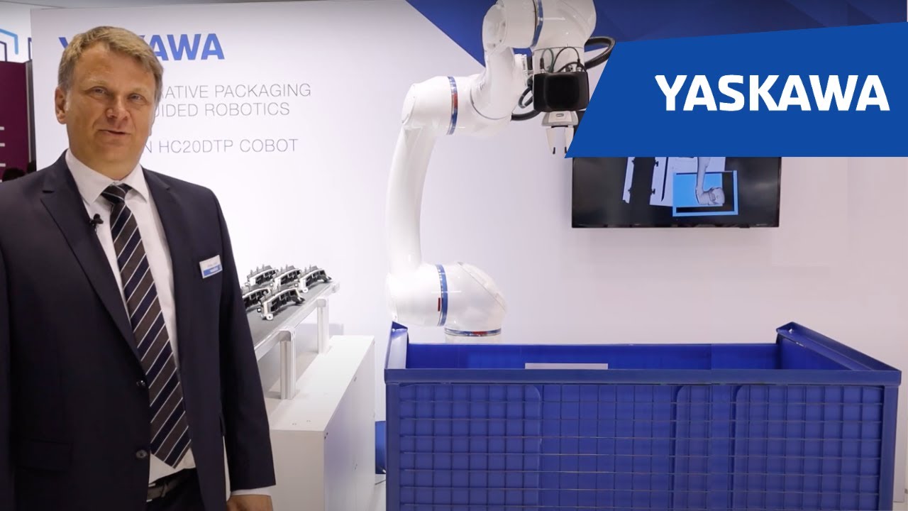 Pakowanie cobotem o udźwigu 20 kg z systemem wizyjnym | Yaskawa & Robotcloud 🔵 🤖