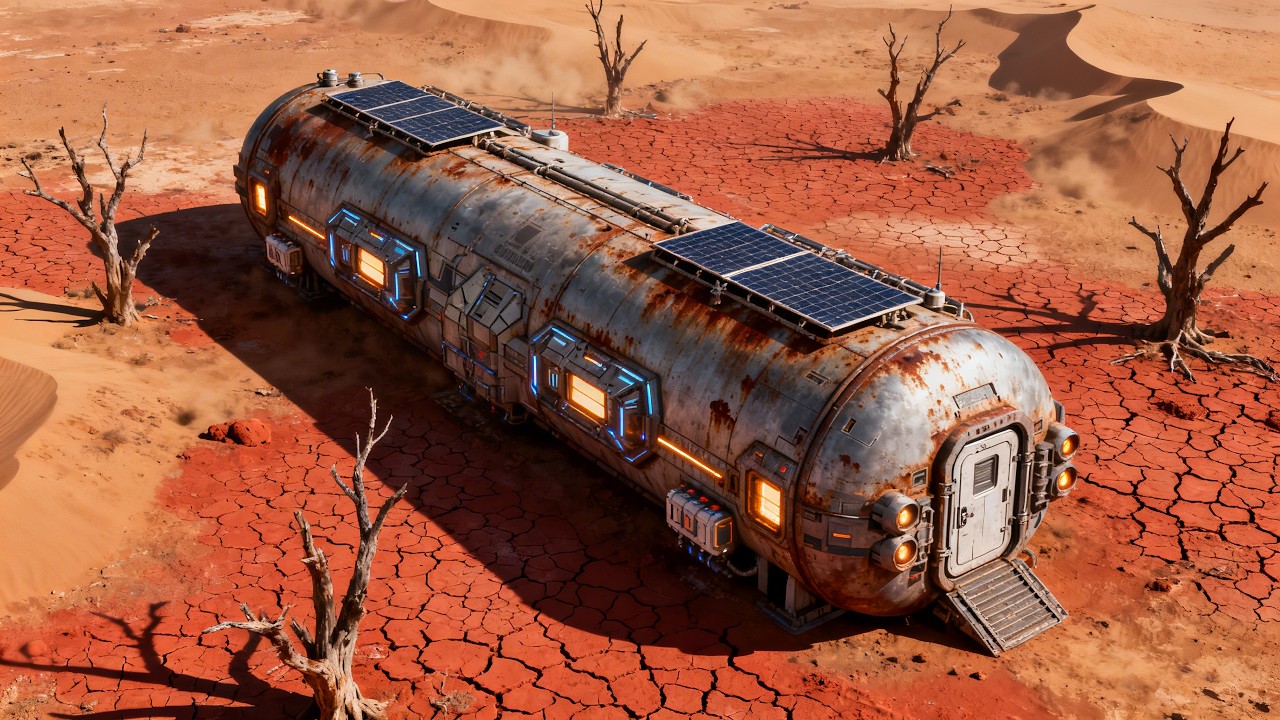 I Built a Mars Colony Habitat in the Desert (Gas Tank Conversion)
